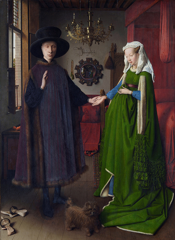 ファン・アイク「アルノルフィニ夫妻の肖像」、ロンドン、ナショナル・ギャラリー