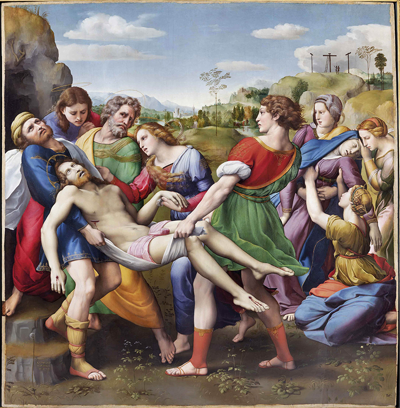 ラファエルロ「キリストの埋葬」、ローマ、ボルゲーゼ美術館