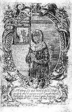 カタリーナ・デ・サン・フアンの肖像（版画）（Joseph Rs. Juene, Public domain, via Wikimedia Commons）